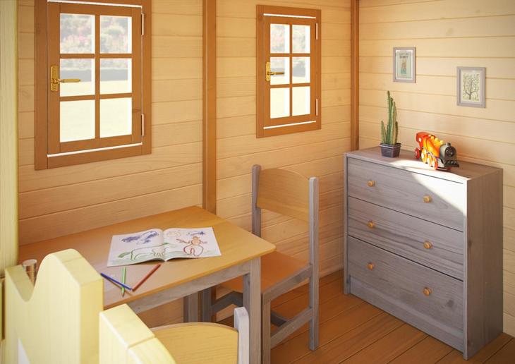 Wooden playhouse for children Sheriff