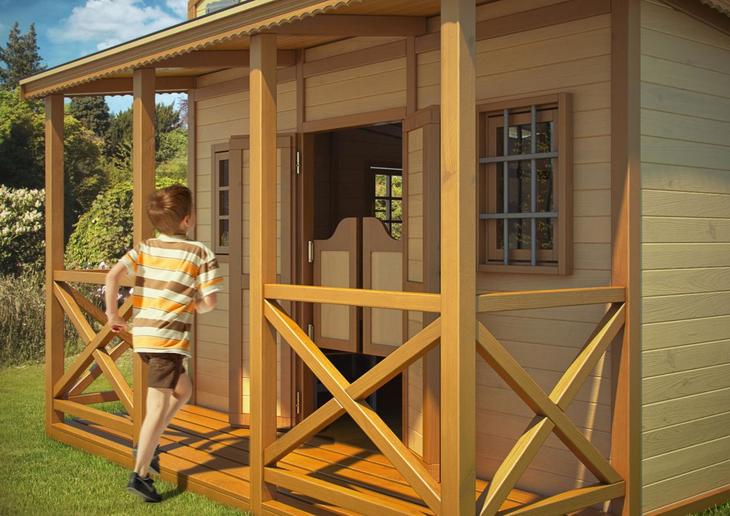 Wooden playhouse for children Sheriff