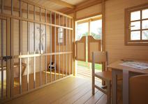 Wooden playhouse for children Sheriff