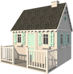 Księżniczka - drewniany domek miętowy