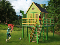 Domek drewniany dla dzieci Dżungla