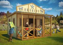 Wooden playhouse for children Sheriff