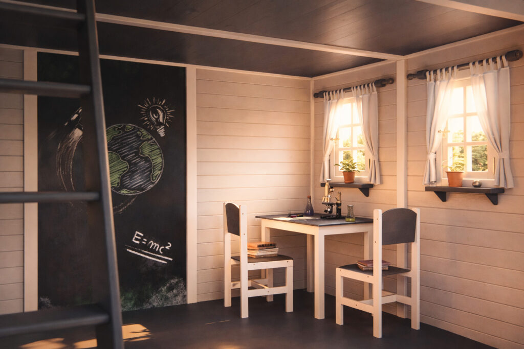 duży-domek-drewniany-dla-dzieci-naukowiec