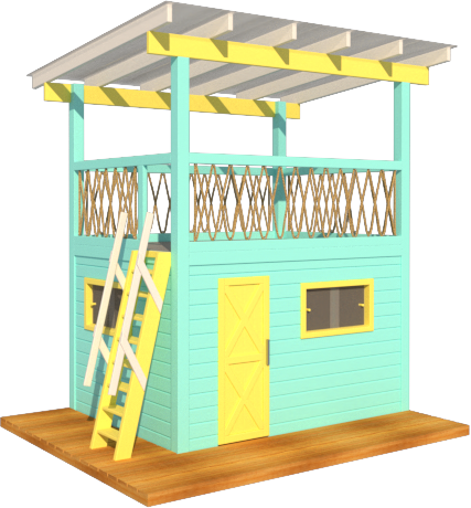 turkusowy i żółty