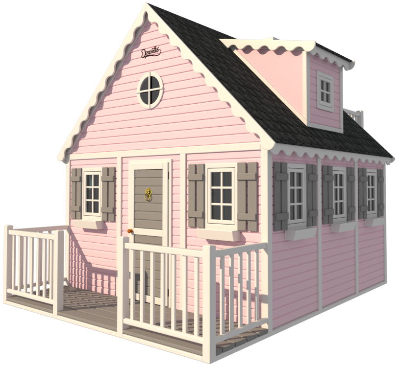 różowy i ciemnoszary