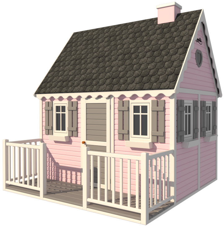 różowy i ciemnoszary