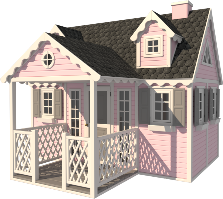 różowy i ciemnoszary