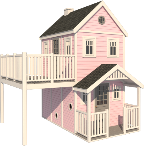 różowy i ciemnoszary