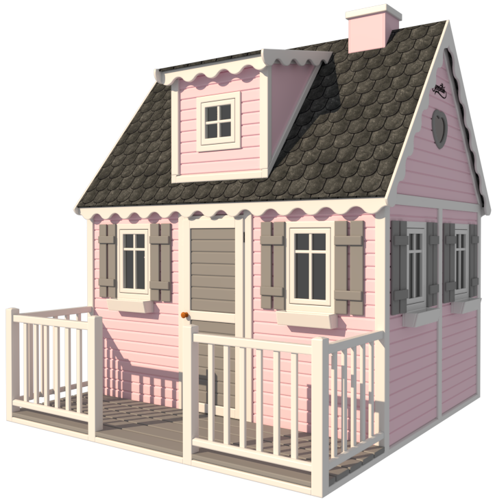 różowy i ciemnoszary