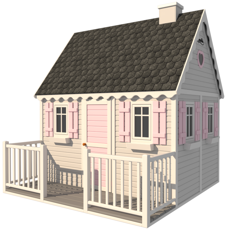 szary i jasnoróżowy