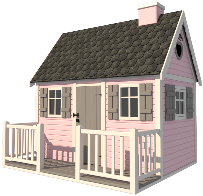 różowy i ciemnoszary